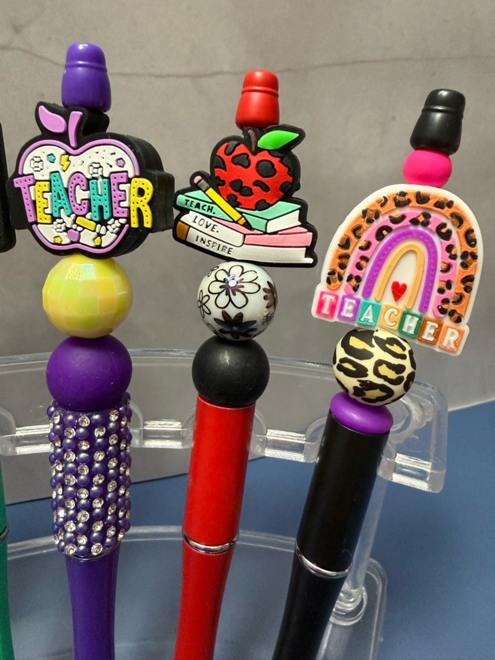 🩷New Colorful Teacher-Themed Beaded Pens - Picture 4 of 4